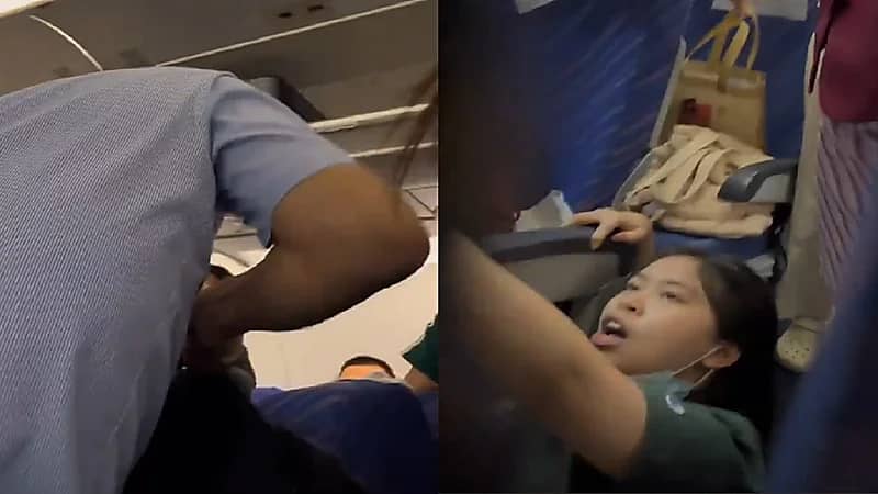 مسافرة تنهال بالضرب على والدة طفل كان يجلس خلفها.. فيديو