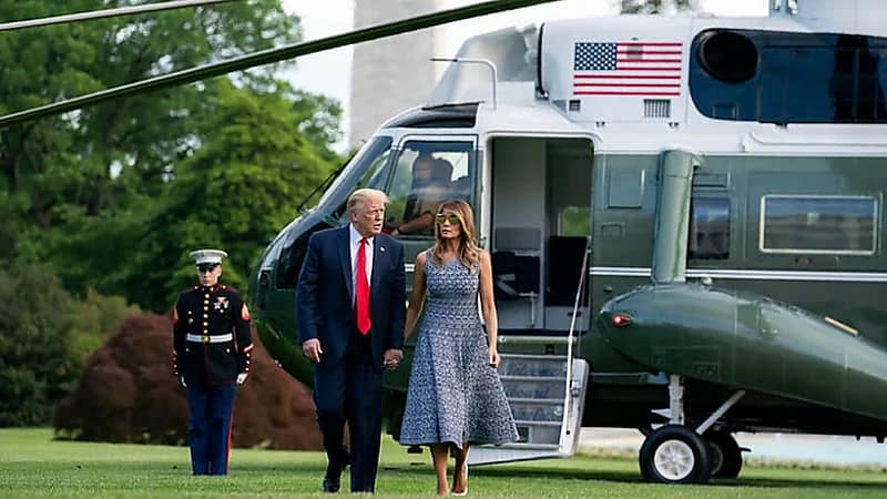 عطل مفاجئ يجبر مروحية ترامب على هبوط اضطراري في بريطانيا