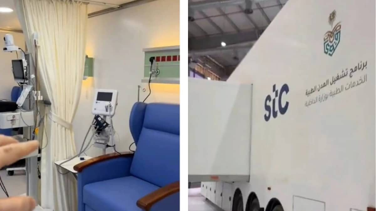 المملكة تطلق أول عربة متنقلة لعلاج الأورام في العالم .. فيديو