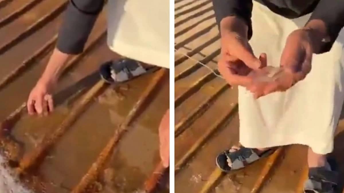 تجمد المياه في حريملاء مع استمرار موجة البرد .. فيديو