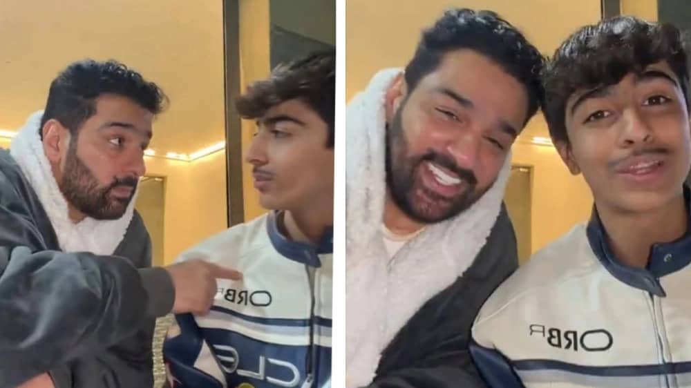 لحظة عائلية لشهاب جوهر وابنه على أغنية مكسرات تثير التفاعل .. فيديو