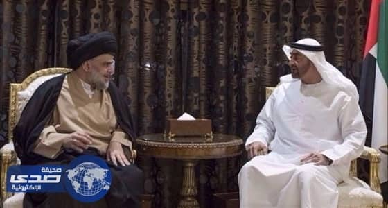بالصور.. ولي عهد أبو ظبي يجتمع مع مقتدى الصدر