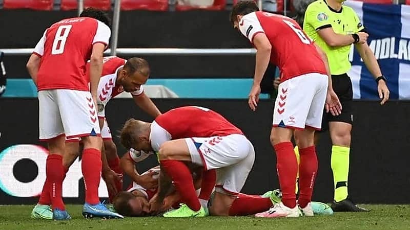 إريكسن يظهر من جديد بعد سقوطه المروع خلال المباراة (صورة)