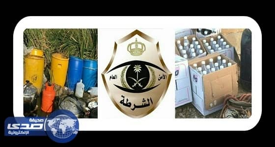 ضبط ٩ مصانع خمور و ٥ مروجين و ٢٣ حبة كبتاجون بـخميس مشيط