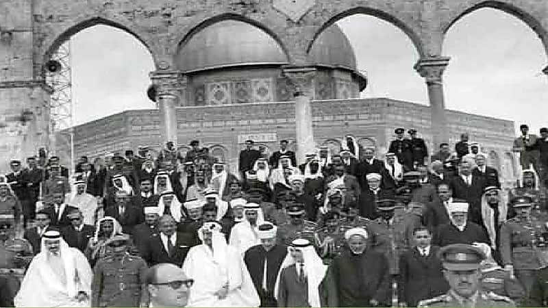 فيديو نادر لزيارة الملك فيصل إلى القدس