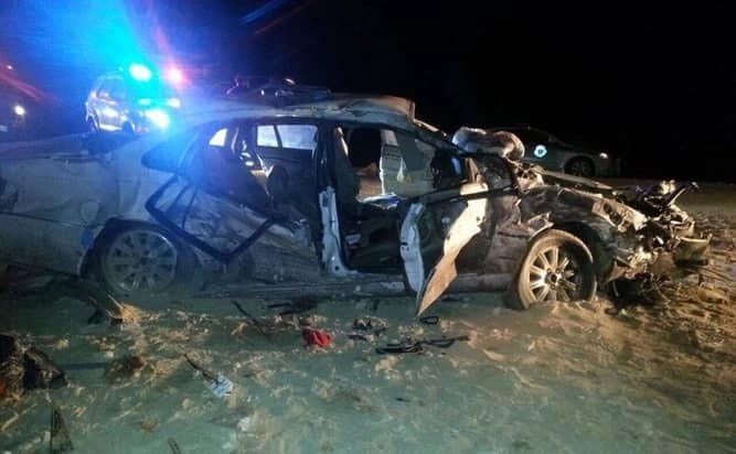 إصابة 5 في تصادم ثلاث سيارات علي طريق الملك عبد الله بالأحساء