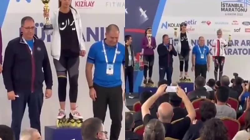 بالفيديو.. بطلة رياضية إيرانية جديدة تدعم المحتجين ضد نظام الملالي