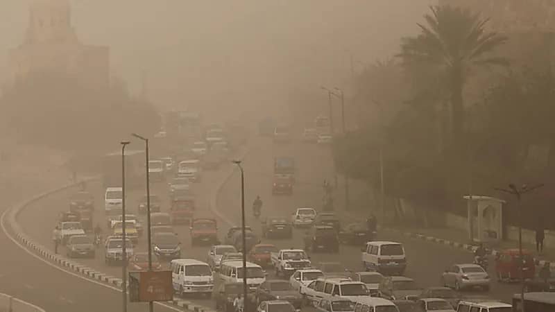 العاصفة دانيال لحظة وصولها إلى مصر..صور