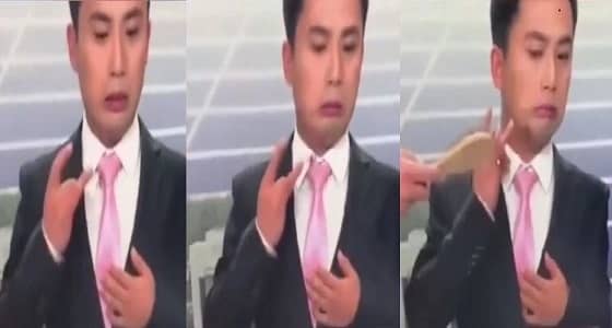 بالفيديو.. نحلة تهاجم مذيع على الهواء ورد فعل صادم للأخير