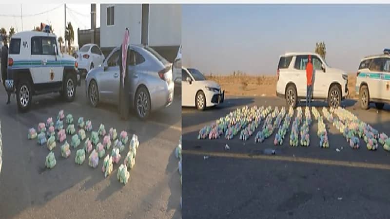 ضبط مواطنين بحوزتهما 160 كيلو جرامًا من "القات" بالدرب