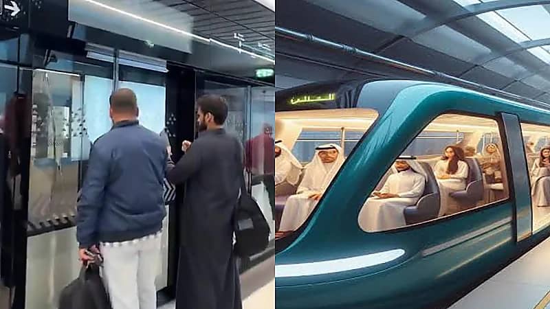 شاب يوثق تجربته الأولى لمترو الرياض بعد انطلاقه اليوم .. فيديو