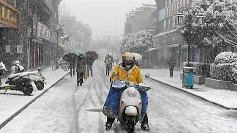 الصين تصدر تحذيراً باللون الأزرق لمواجهة موجة برد كبيرة