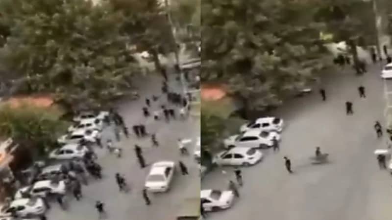 بالفيديو.. ثوار إيرانيون يلقنون مرتزقة "الملالي" درسًا قاسيًا