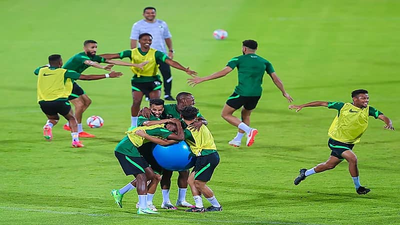 الأخضر الأولمبي يكثف استعداده للألعاب الأولمبية في معسكر الرياض