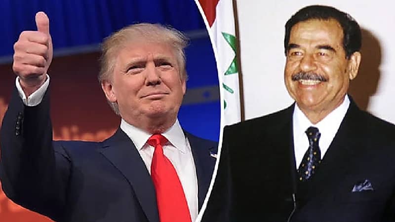 بالفيديو .. التفاصيل الحقيقة لمكالمة متداولة بين ترامب وصدام حسين