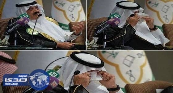 بالفيديو.. متعب بن عبدالله يذرف الدمع حباً في الشعب السعودي