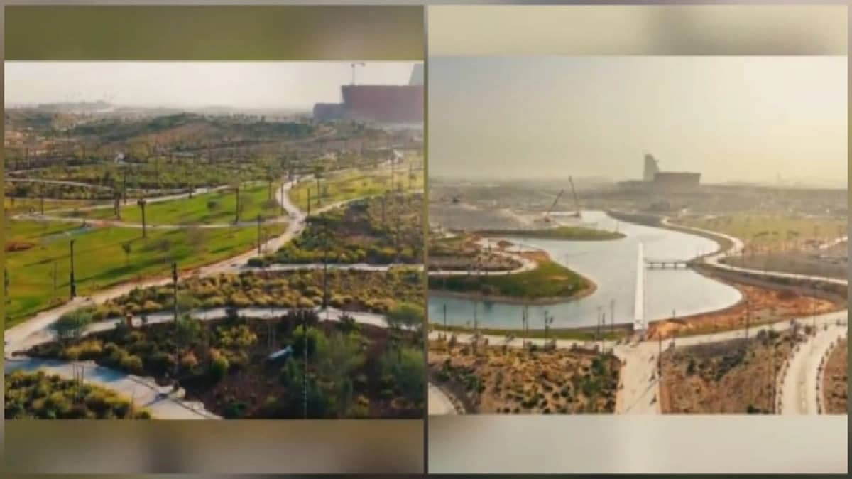 لقطات تظهر ملامح التقدم في حديقة الملك سلمان بالرياض.. فيديو