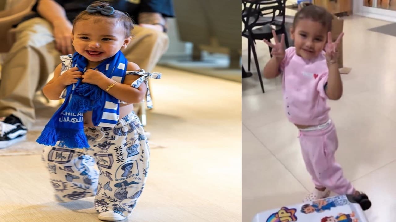 ابنة نيمار تضع صورتها بشعار الهلال على حقيبتها.. فيديو