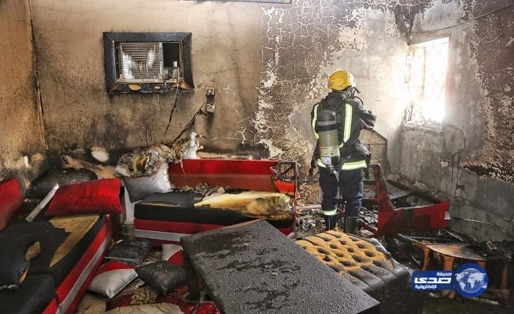 إصابة امرأتان في حريق بالمدينة المنورة