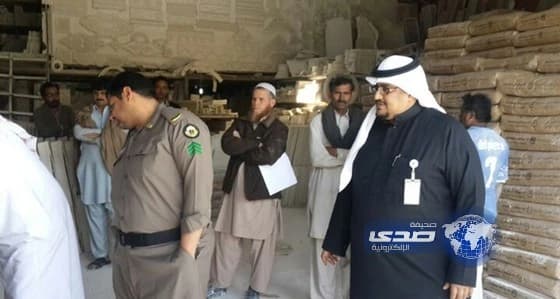  ضبط 36 مخالفة خلال حملة تفتيشية لوزارة العمل بصناعية النسيم بالرياض (صور)‎