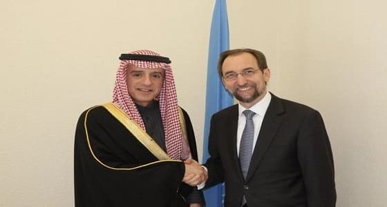 الجبير يبحث الموضوعات المشتركة مع المفوض السامي لحقوق الإنسان