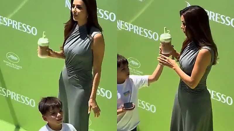 نجل إيفا لونغوريا يعترض على شهرة والدته صارخًا: ليش تصورون .. فيديو