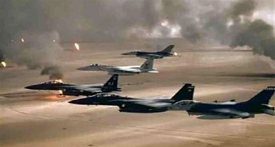 مقاتلات التحالف تستهدف الحوثيين في " نهم وبني مطر " بصنعاء