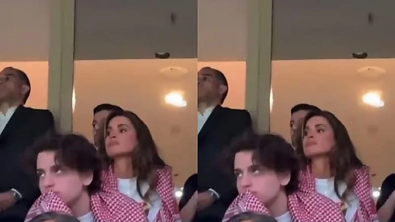 ردة فعل الملكة رانيا على أحداث المباراة .. فيديو