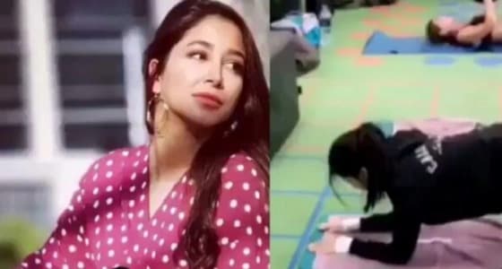 بالفيديو.. اسيل عمران بالجيم