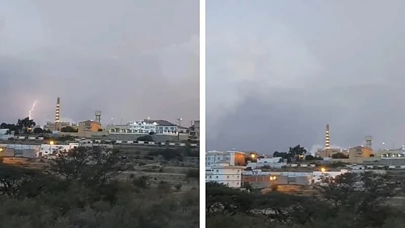 مشهد مهيب: الأذان يتداخل مع صوت الرعد في سماء النماص .. فيديو