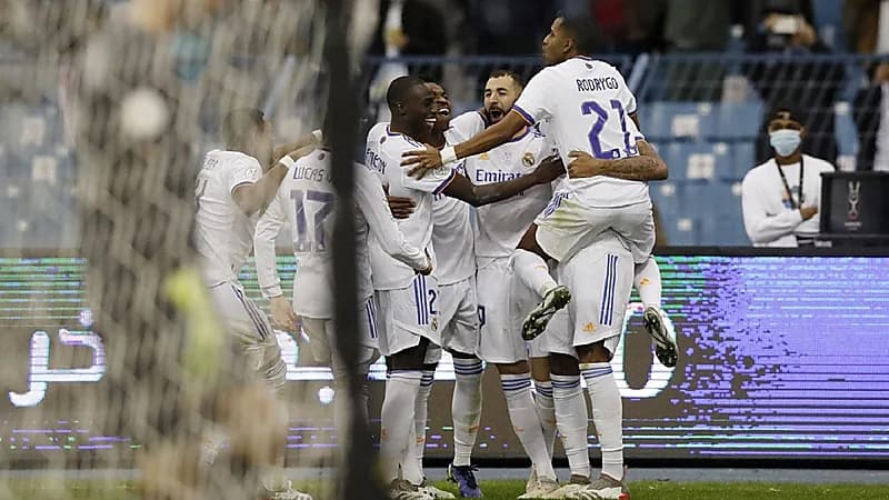 ريال مدريد يتوج بطلًا لكأس السوبر الإسباني