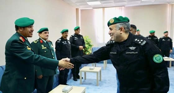 بالصور.. " المطيري " يهنئ منسوبي الحرس الملكي بنجاح الحج