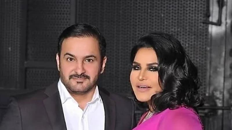 شاهد.. وصلة دلع بين أحلام وزوجها:"حبي حبك"