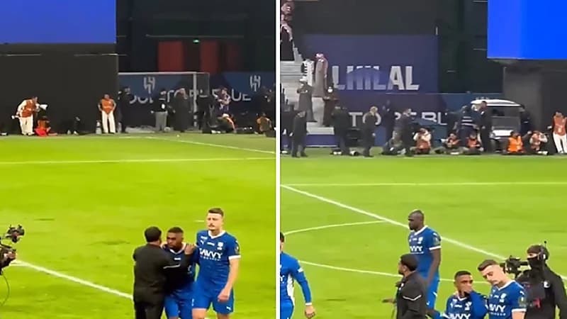 سافيتش يُواسي مالكوم بعد إضاعته لآخر ركلة جزاء .. فيديو