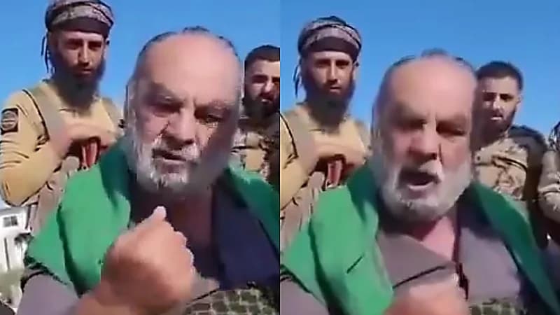 العثور على معمم إيراني تركوه الإيرانيين في مطار حميميم السوري .. فيديو