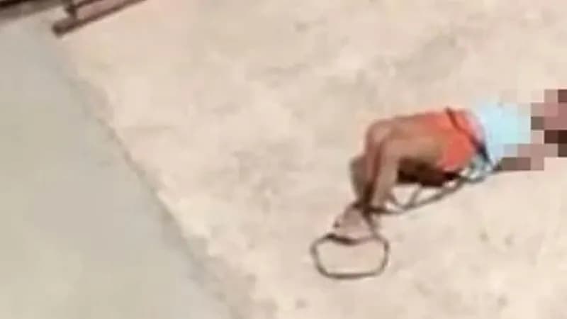 أم تعذب طفلتها وتقيدها فوق سطح المنزل بطريقة وحشية