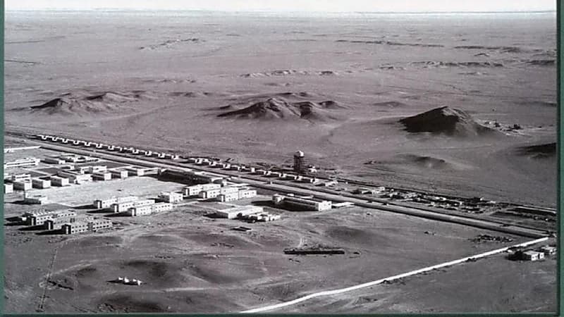 صورة نادرة لحي الملز بالرياض قبل 69 عام