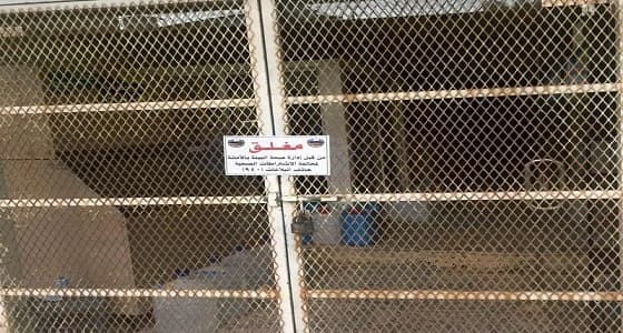 بالصور .. أمانة الباحة تغلق وتنذر 22 محلا وتصادر مئات المواد الغذائية الفاسدة