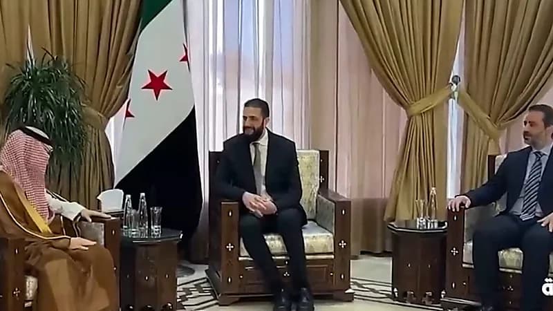 بن فرحان يلتقي بالرئيس السوري في دمشق.. فيديو