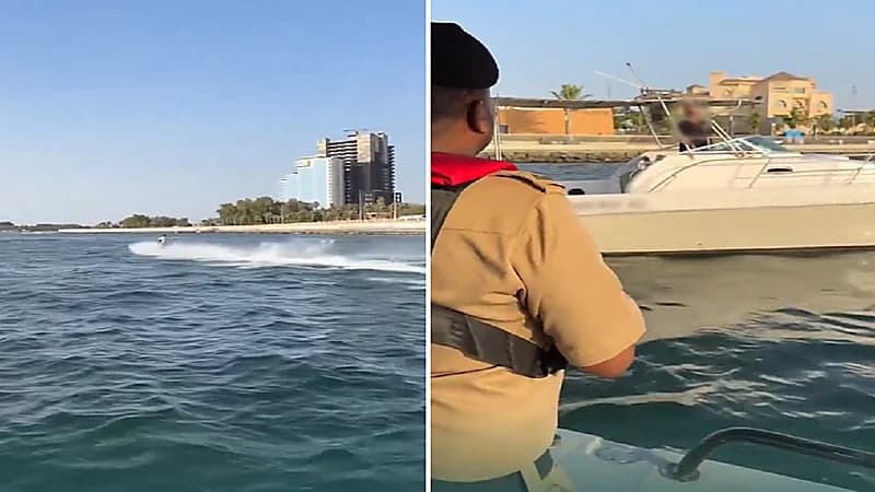 حرس الحدود يضبط المخالفين والمتهورين على شواطئ جدة .. فيديو