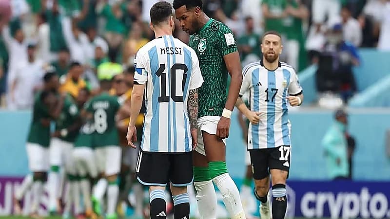 شاهد.. لحظة احتفال البليهي بهدف الدوسري أمام ميسي