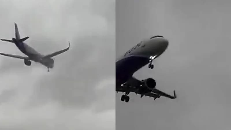 إعصار فينجال يجبر طائرة هندية على الإقلاع مرة أخرى .. فيديو