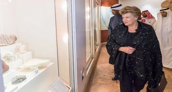 حرم رئيس قبرص تزور المتحف الوطني بالرياض