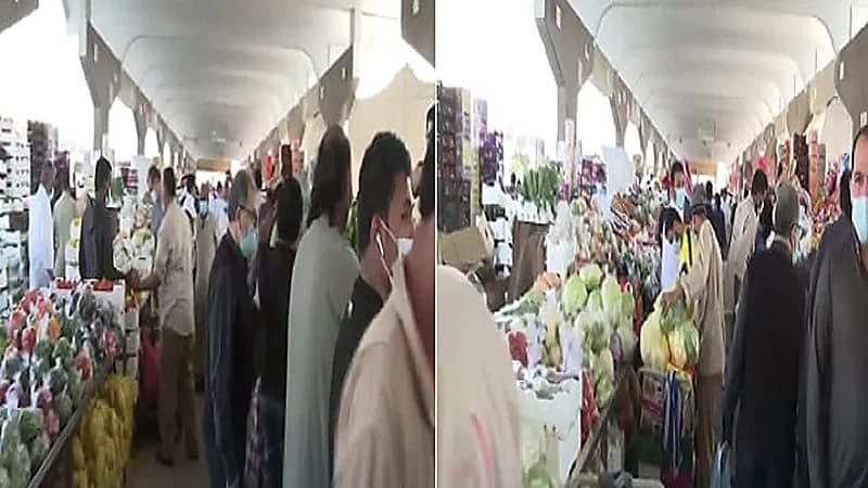 بالفيديو.. تزاحم شديد بسوق الخضار المركزي بالدمام رغم التحذيرات