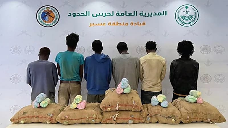 إحباط تهريب 162 كيلو جرام من القات بجازان وعسير
