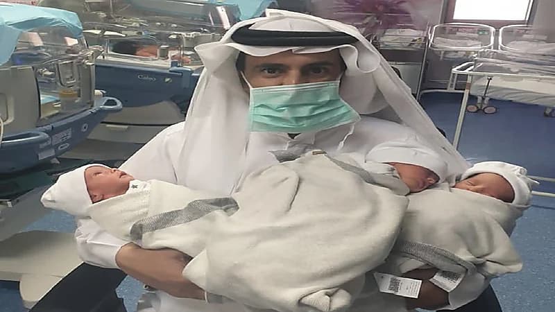 مواطن يُرزق بـ3 توائم بعد 6 سنوات من الانتظار