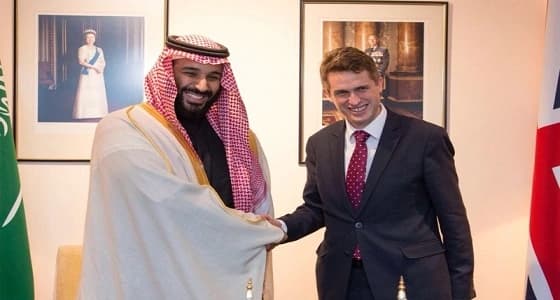 بالصور.. ولي العهد يبحث مع وزير الدفاع البريطاني التعاون العسكري