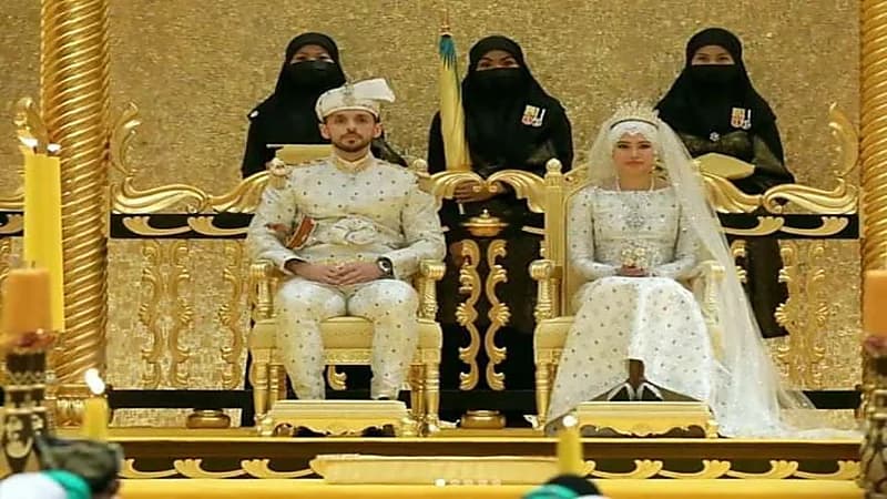 بالصور.. زفاف أسطوري لابنة سلطان آسيوي
