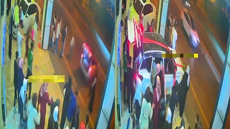 عريس تركي يتسبب في حادث لعروسه أثناء ذهابه لأخذها بسيارته.. فيديو