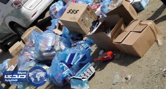 بالصور.. إتلاف 10 آلاف قطعة كهربائية داخل مستودع في خميس مشيط